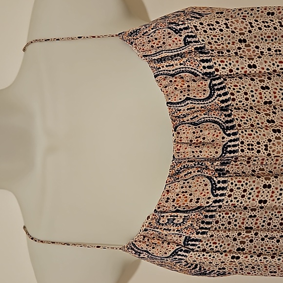 Vince Silk Scarf Print Spaghetti Strap Maxi Slip Dress Size 8 - Picture 5 of 12